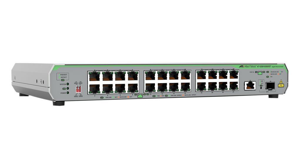 AT-GS910/26XST-50 | Allied Telesis Ethernet Switch, RJ45 Ports 25